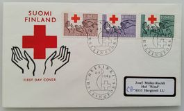 Finnland Rotes Kreuz 1963, Serie auf Brief