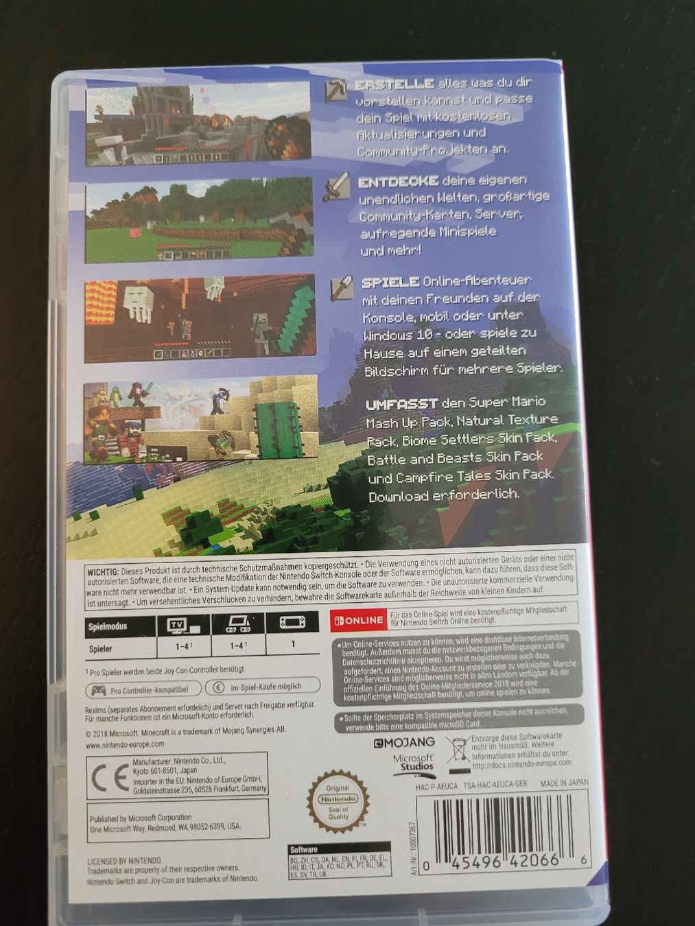 Nintendo Giochi: Minecraft Nintendo Switch Game – Usato da Neuenegg venduto da transformer02 2