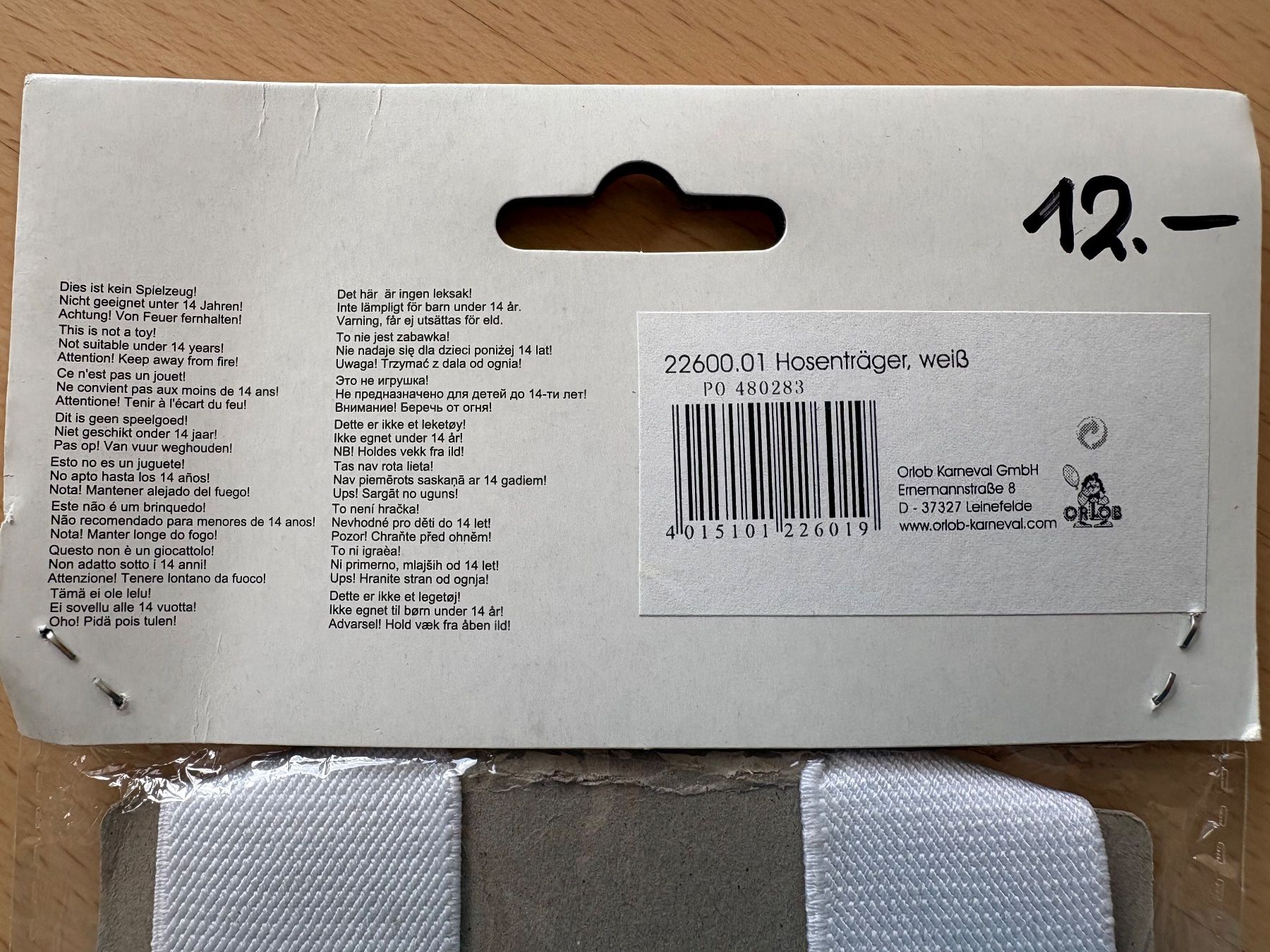 Altro in  Abbigliamento & Accessori: Hosenträger / weiss – Nuovo e nell'imballaggio originale da Root venduto da essafa 2
