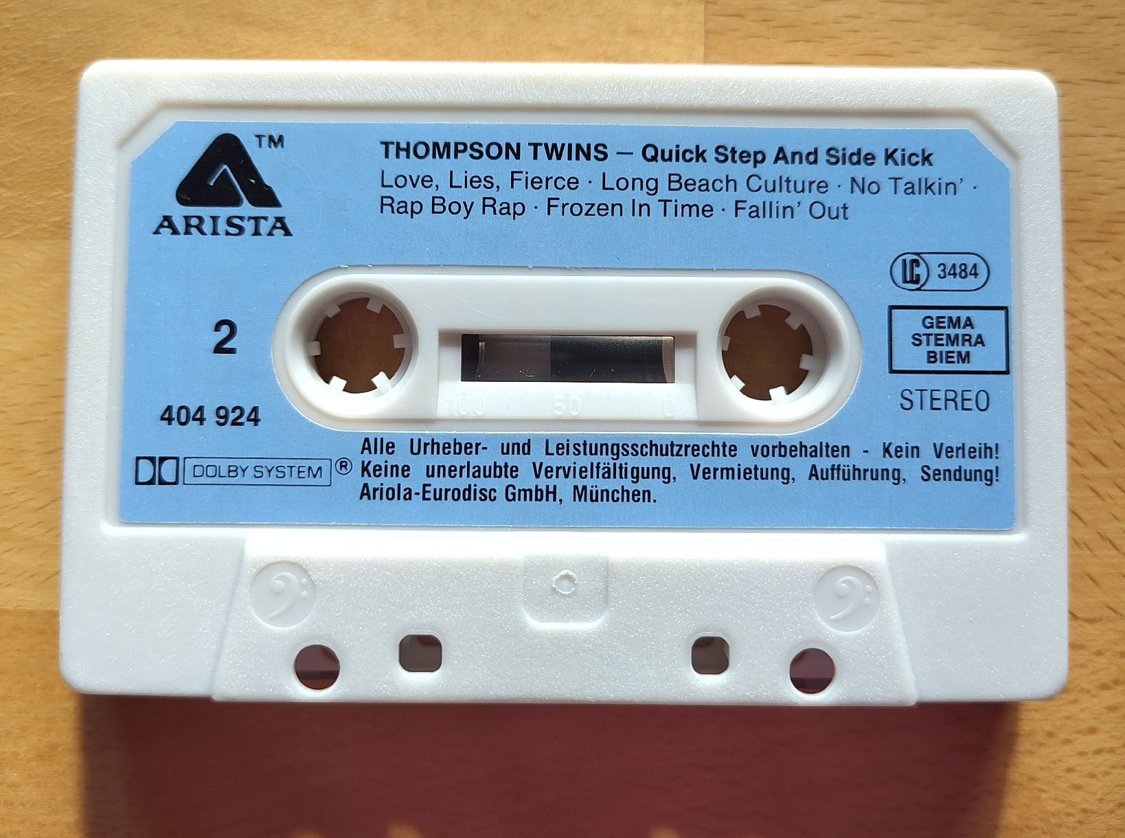 Musicassette: Thompson Twins - Quick Step & Side Kick Kasette Spec.Edition – Usato da Bonaduz venduto da Gluehwuermchen44 3