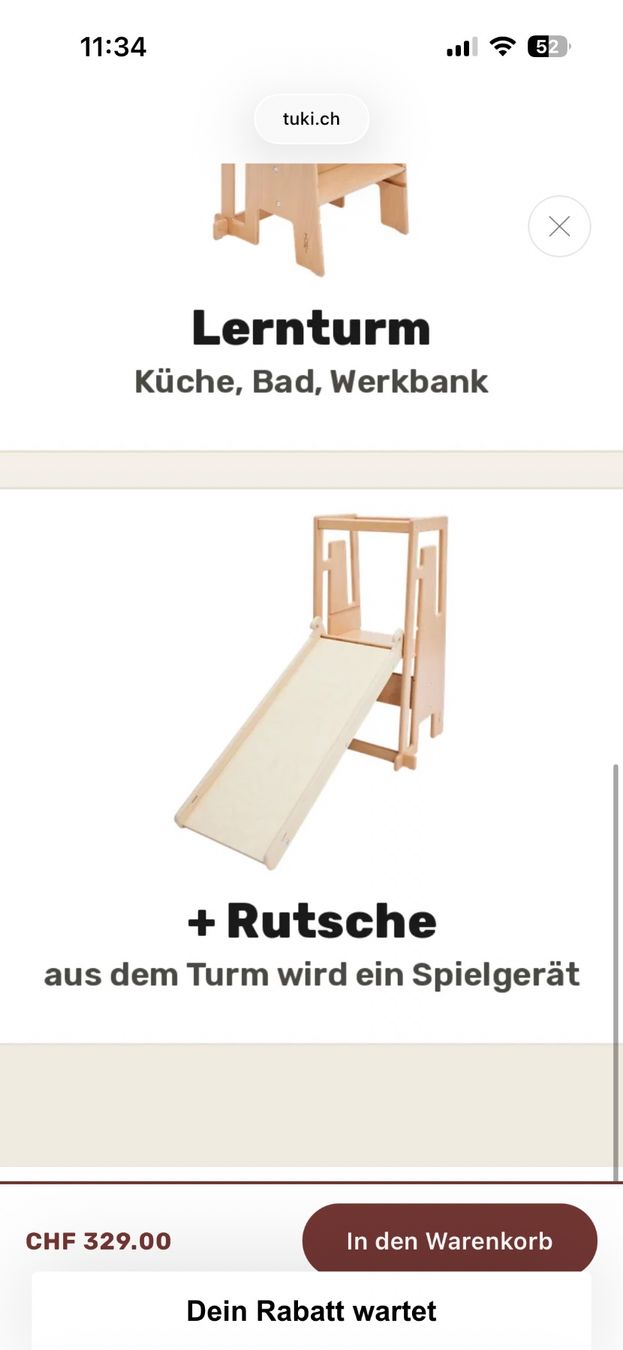 Seggioloni: Tuki Lernturm mit Rutschbahn – Usato da Zürich venduto da Wanda14 4