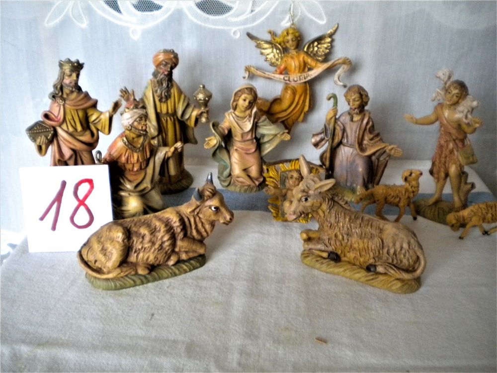 QUUY Weihnachts Krippenfiguren Traditionelle Krippe Produktbild-Vorschau 8