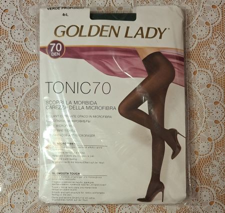 Golden Lady Tonic 70 Microfaser Strumpfhose 70den Gr.L Grün