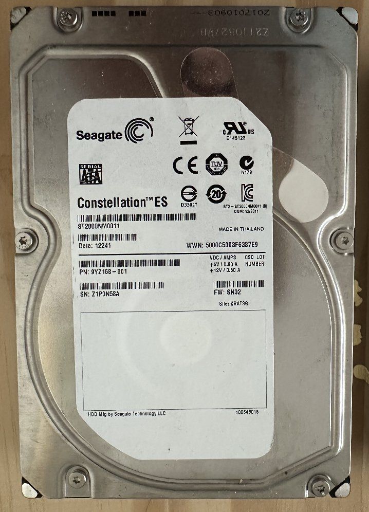 Seagate Dischi rigidi: 2x 2TB Seagate Constellation ES SATA – Usato da Morges venduto da jjoo