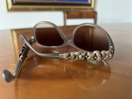 Chanel Sunglasses with Leader Camellia Flowers on Temples