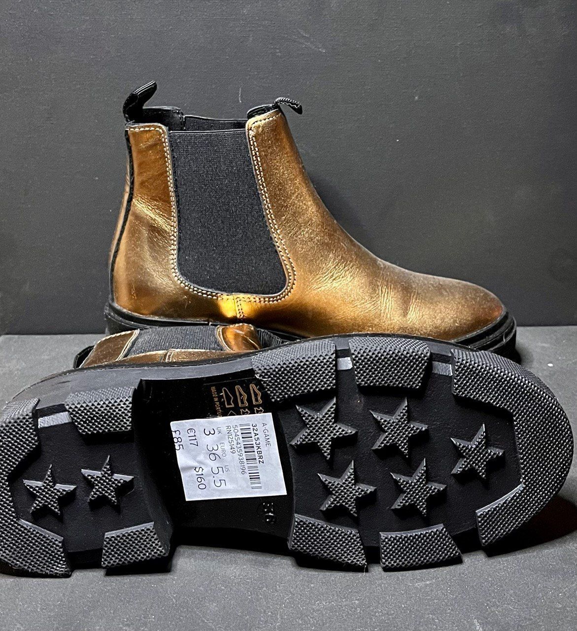 Topshop Scarpe da uomo: Golden bronze boots – Usato da Martigny venduto da LudovicM 2
