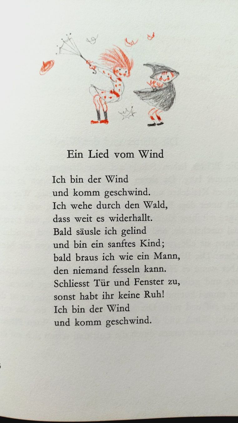 Bücher: Der Wind, der Wind, das himmlische Kind, 1. Aufl. 1957 – Gebraucht aus Uster von Junipa 2