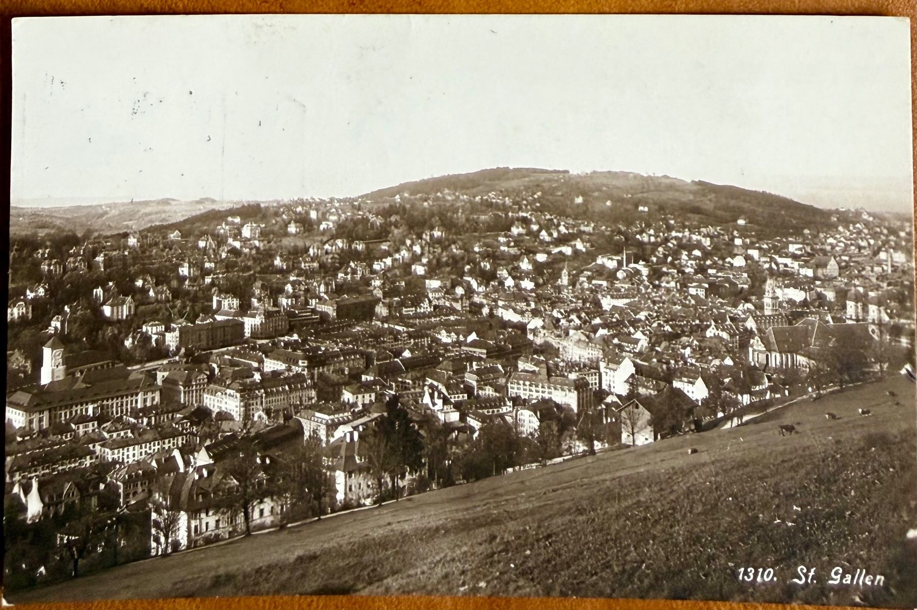 Cartoline postali: St. Gallen - Panorama 1920 – Usato da Lutry venduto da Ediego