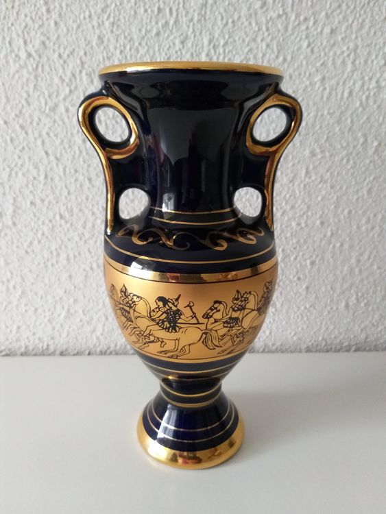 KA Hand made in Greece 24 K Gold Vase créamique/Keramik Vase Kaufen