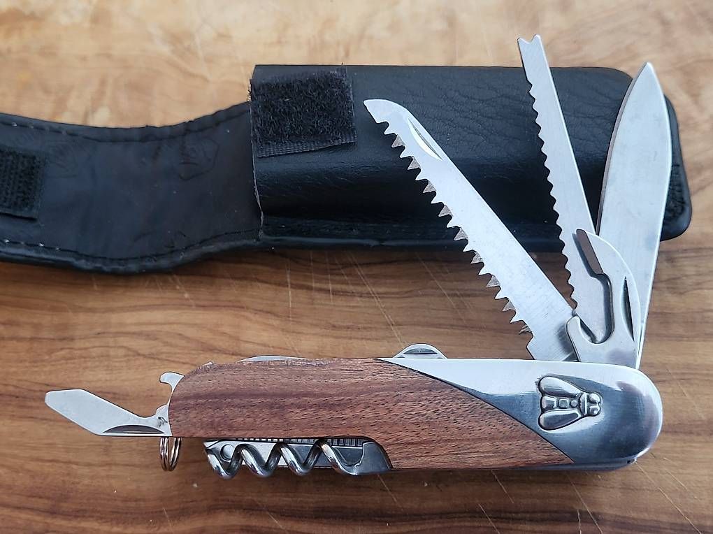 Laguiole Taschenmesser: Sackmesser mit Lederscheide Neuware – Neu (gemäss Beschreibung) aus Oberglatt ZH von watchkurt 2