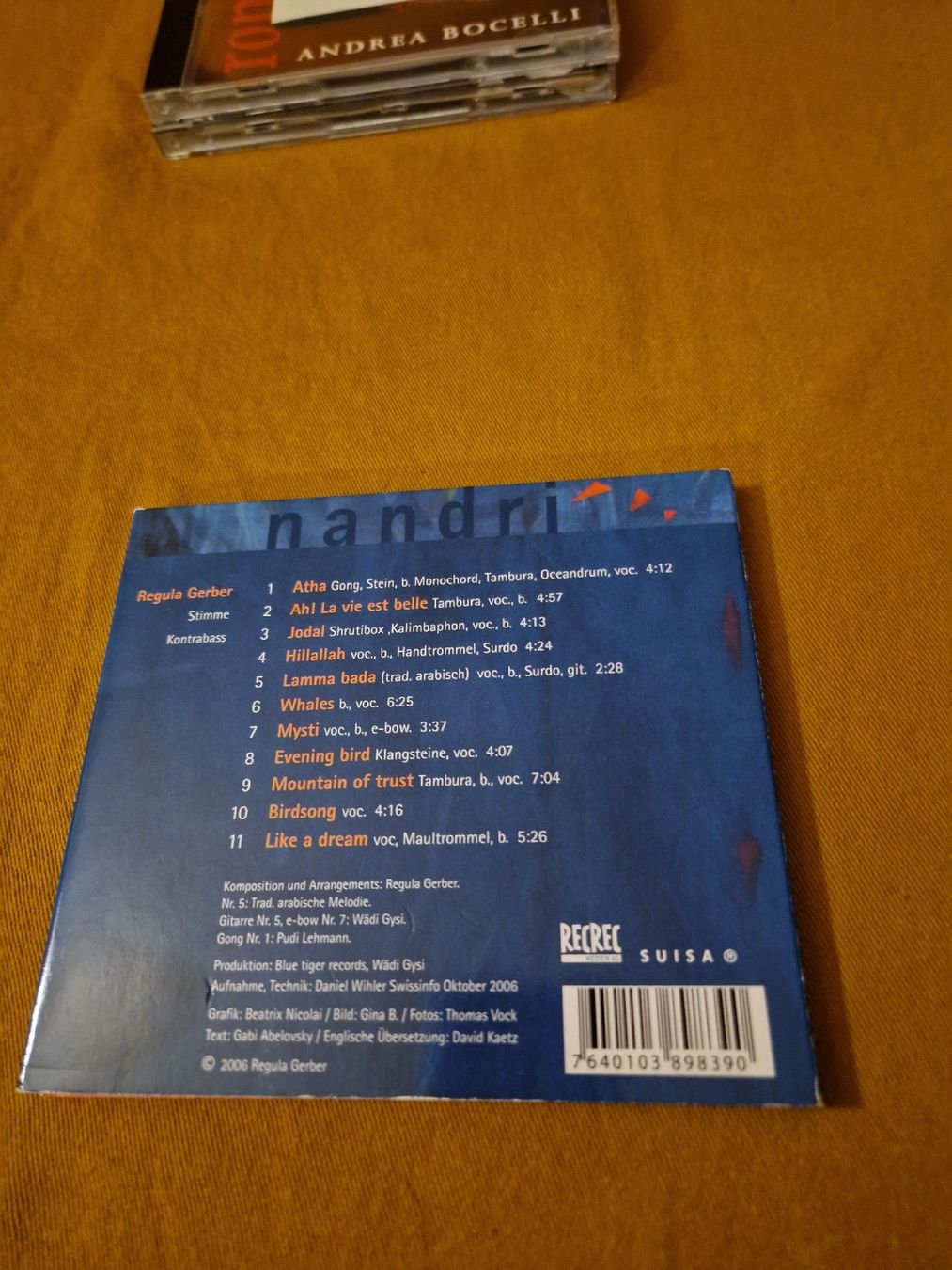 CDs: Regula Gerber  - Nandri – D'occasion à Wattenwil par Mage66 1