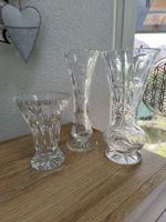 3 vases en cristal