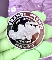 100 Patacas Grand Prix Macau 1988!!! Silber!!! Selten!!!