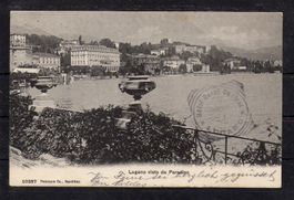 Lugano visto da Paradiso, 1907, ʘ Lugano+Hotel Garni Central