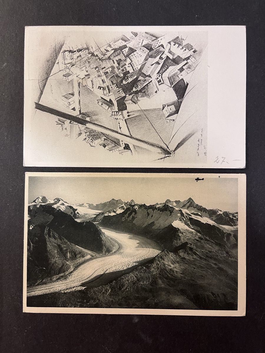 Tutti i francobolli: 2x Flugpost OK SF 1925/1927 – Usato da Sottens venduto da thigroux 1