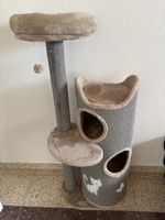Kratzbaum Kerbl grau beige mit Schlafhöhlen gebraucht