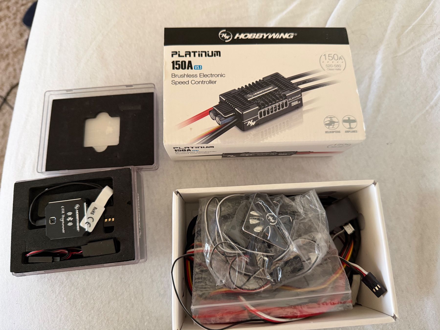 Hobbywing Modellismo RC: Hobbywing Platinum 150A V5.1 ESC mit BT Programmierer – Usato da Liestal venduto da Collin_2002 5