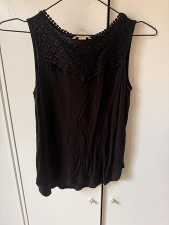 Schwarzes Top XS Frauen H&M