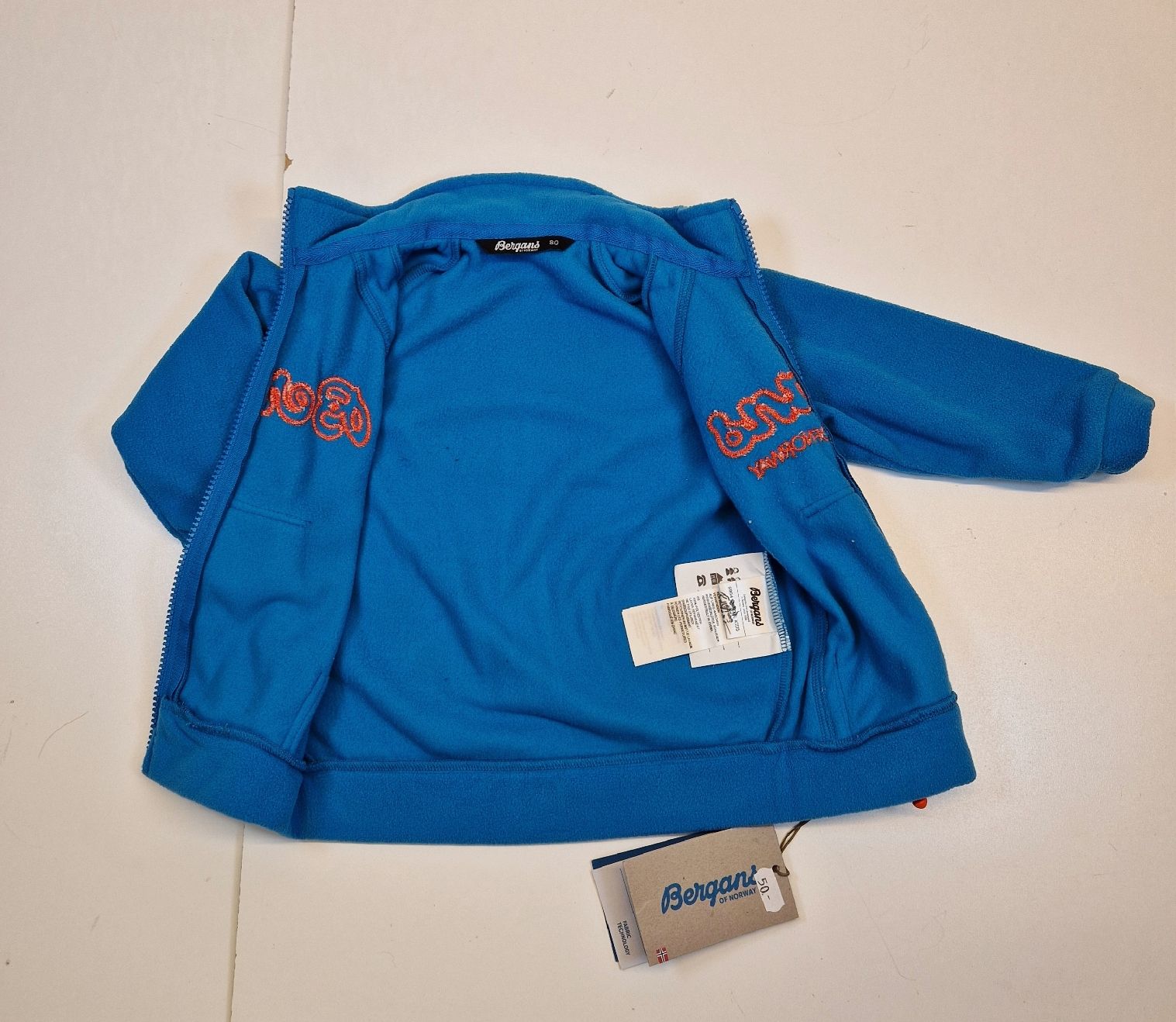 Bergans Giacche & Cappotti: Bergans Fleecejacke Kinder Gr. 80 – Nuovo e nell'imballaggio originale da Braunau venduto da Brand-Store 3