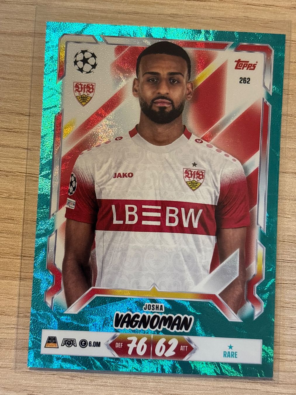 Topps Match Attax 26/27 Josha Vagnoman RARE Green 262 (Neu (gemäss ...