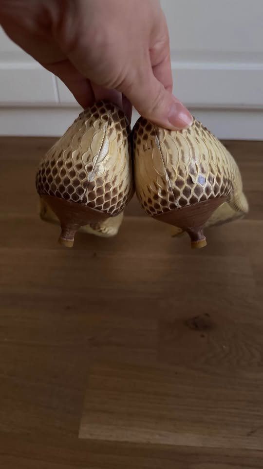 Scarpe da donna: Sebastien Snake Leather Shoes- Size 40.5 – Usato da Genève venduto da gvokiii 3
