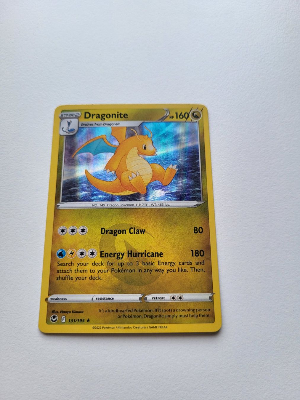 Pokémon Carte collezionabili: Dragonite (Silver Tempest 131/195) – Usato da Erlenbach ZH venduto da ram_mjn5