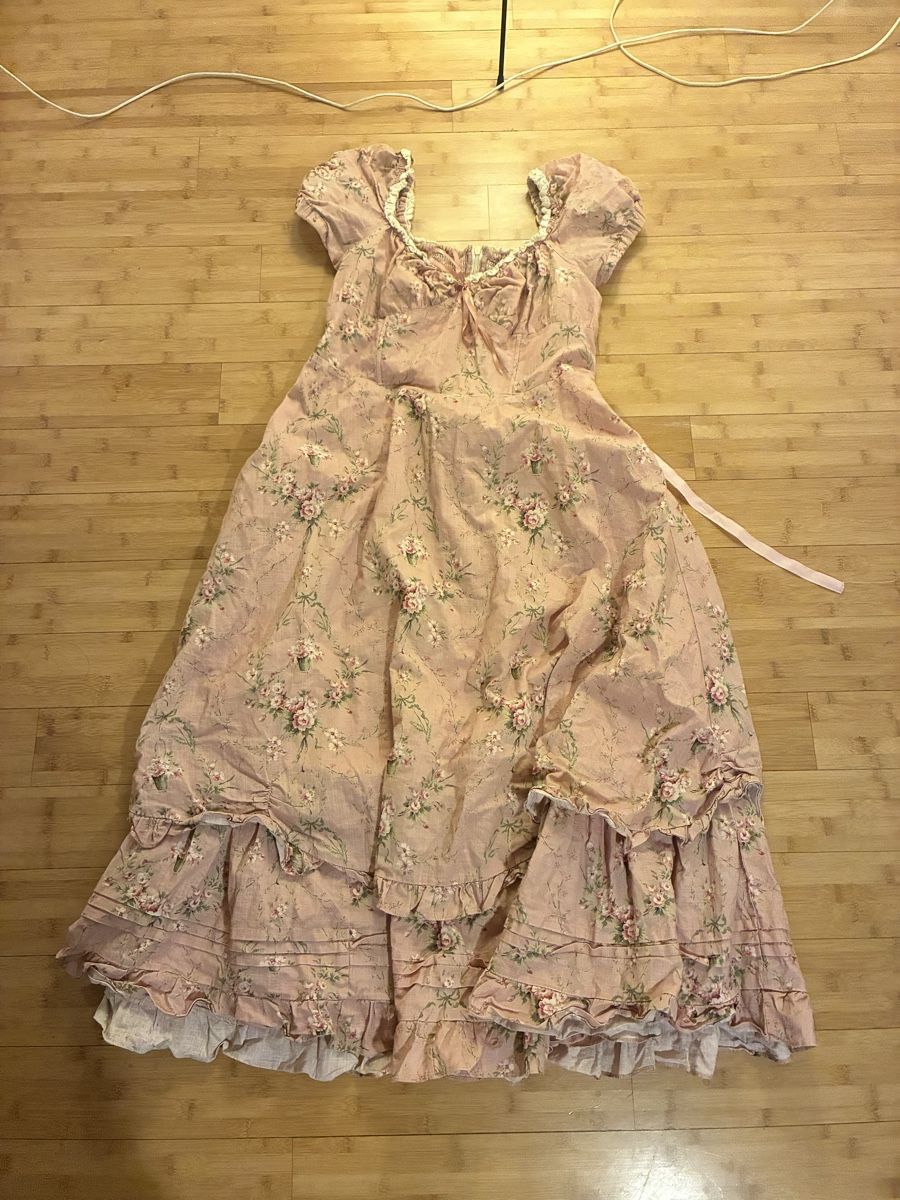 Kleider: Kleid rosa Blumenmuster Grösse L Baumwolle – Gebraucht aus Meilen von ari_yj75