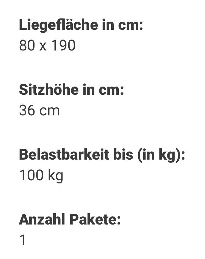 Lits: Klappbett mit Matratze – Neuf (Voir description) à Oberkulm par tes_799n 3