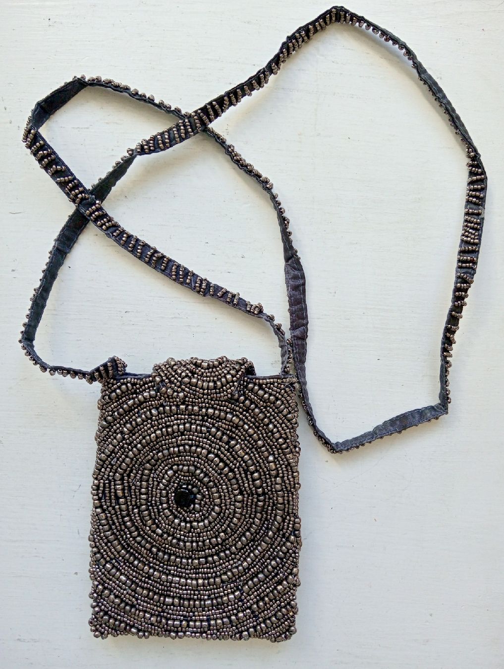Borse da donna: Handtasche im Vintage-Stil mit Silberperlen / Boho Y2K Abend – Usato da Allschwil venduto da Evgeniia78 5