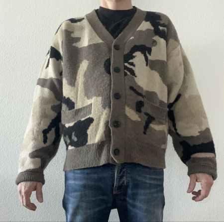 Patta Cardigan, Camouflage Muster, Grösse L, Neuwertig!