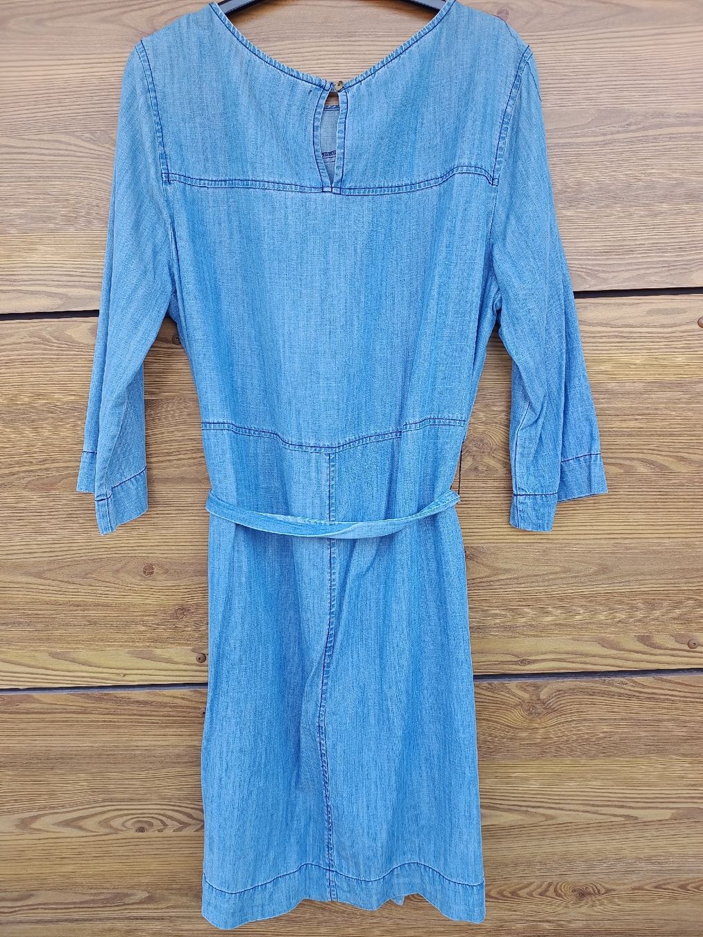 Vestiti: Robe en lyocel / jean clair Violeta by Mango taille L – Nuovo (secondo la descrizione) da Genève venduto da Brachiopode 6