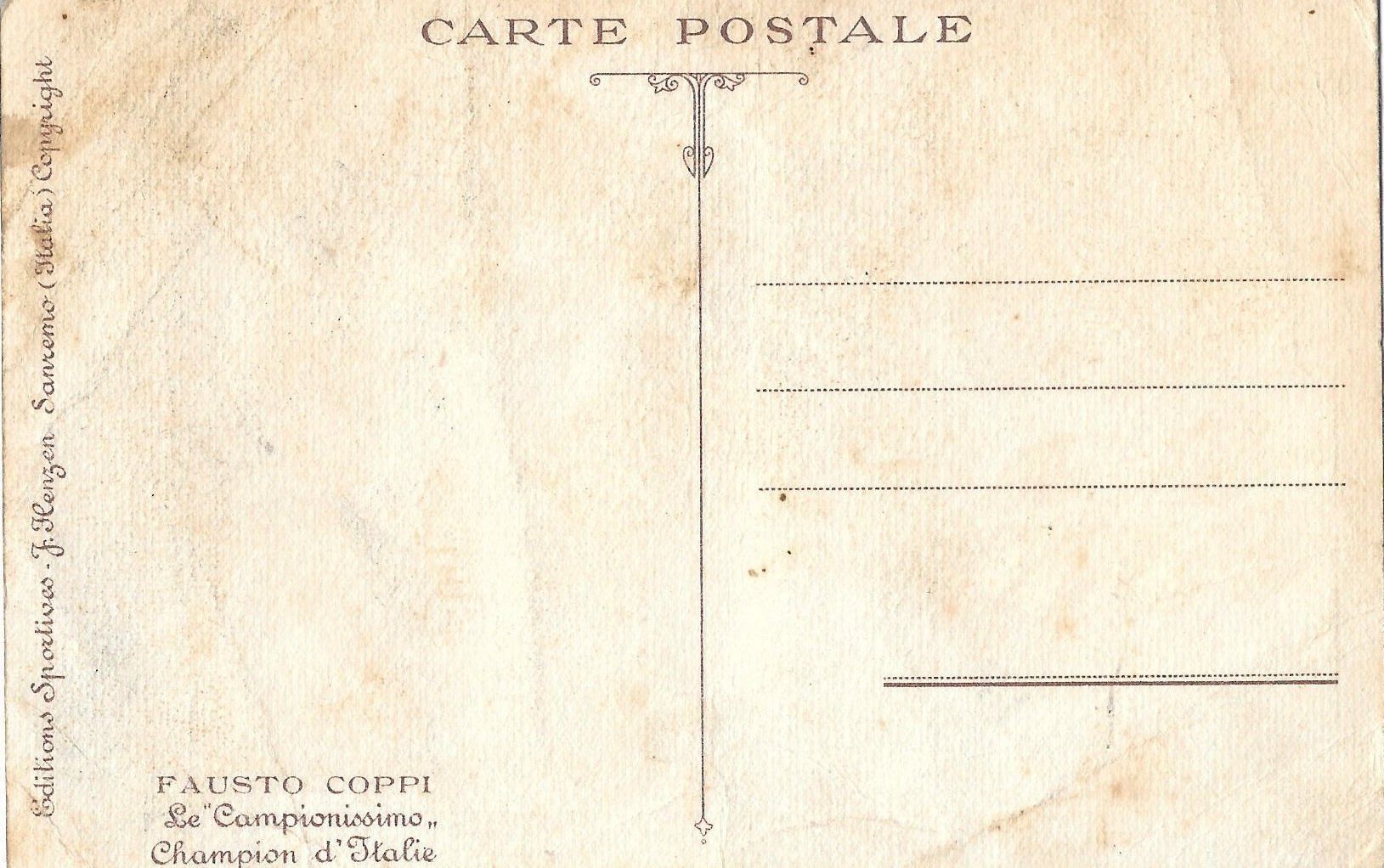 Cartes postales: Radsport Fausto Coppi Campionissimo – D'occasion à Olten par clotaldi 1