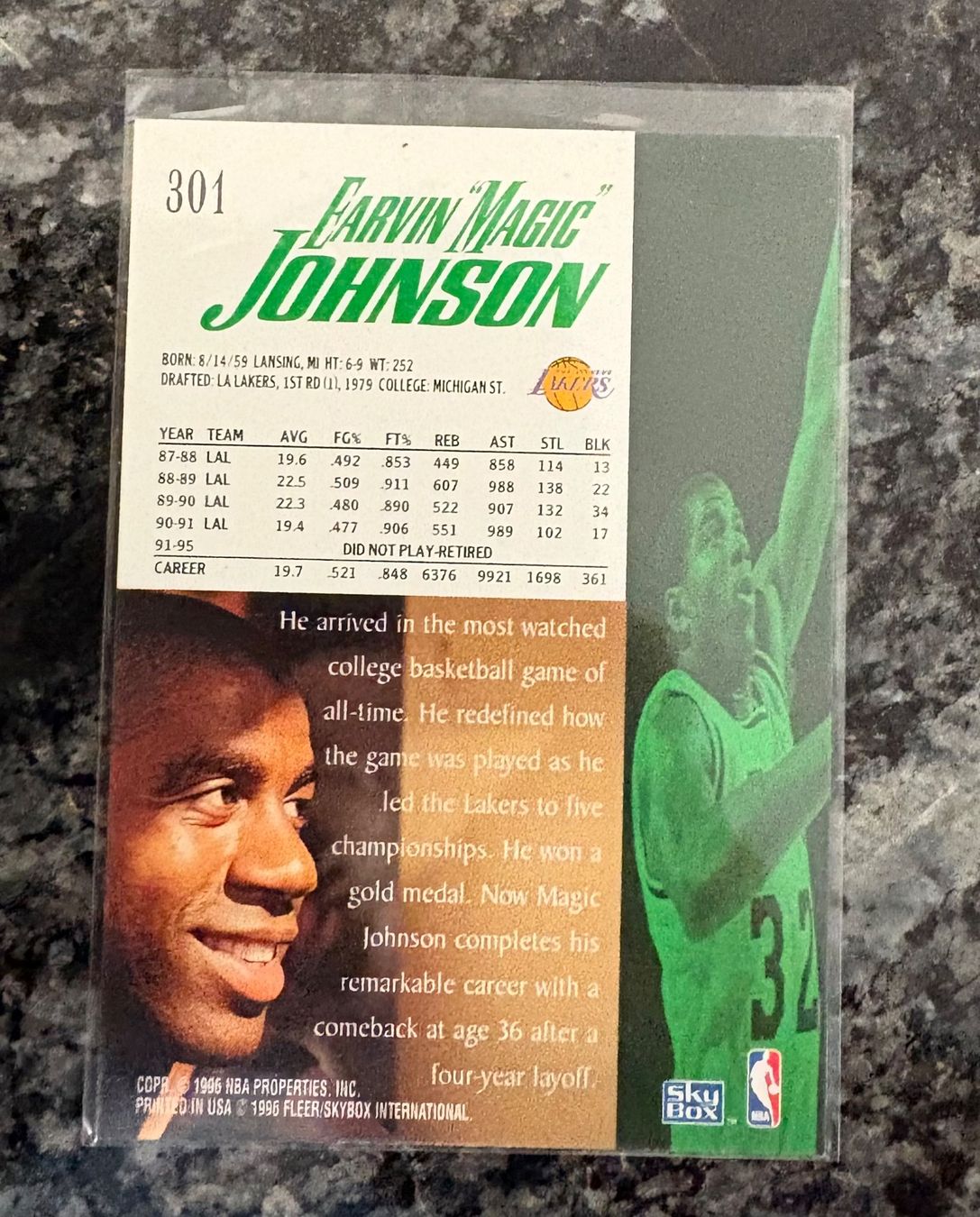 Nba Sammelbilder & Trading cards: NBA Magic Johnson Skybox 95/96 Card – Neu (gemäss Beschreibung) aus Muttenz von joba23 1