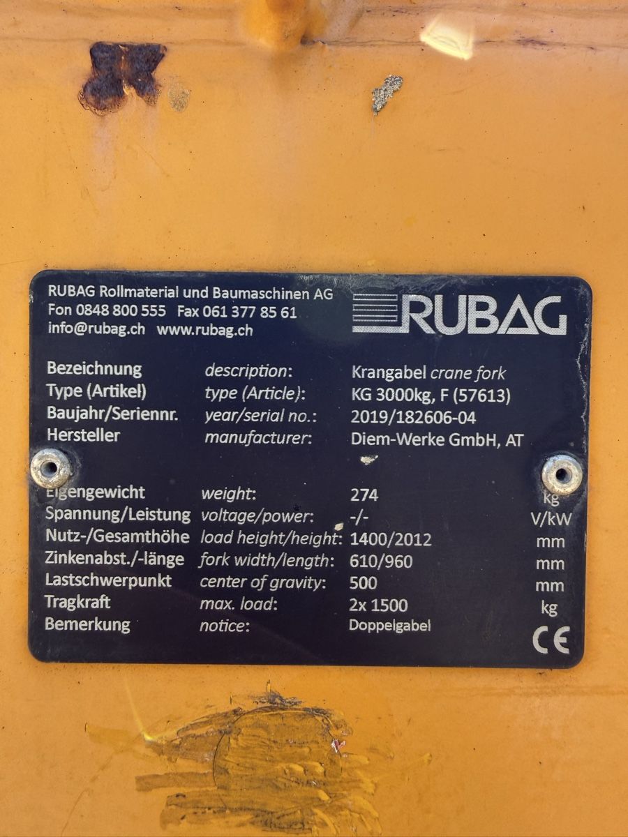 Grues: Krangabel (Doppelgabel) – D'occasion à Pfungen par Passion84 6