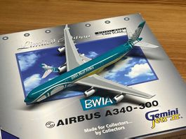 1:400 GeminiJets BWIA Airbus 340-300 Flugzeugmodell