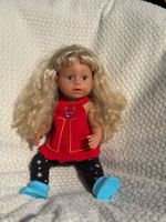 Baby Born Puppe mit lange Blonde Haare (cm 46)