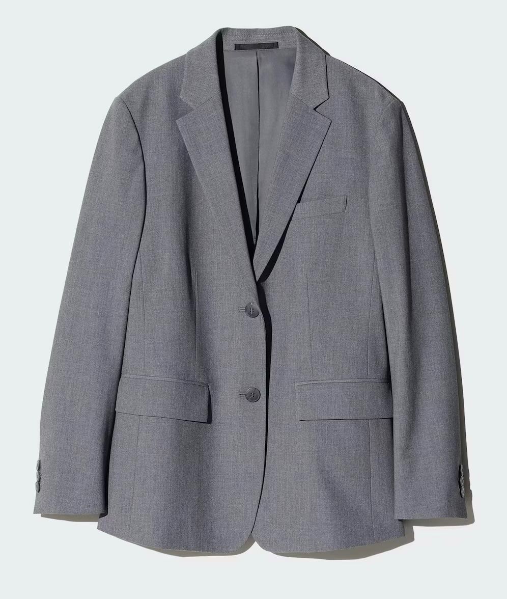 Uniqlo Giacche: Uniqlo Blazer Grau Gr. XXL – Usato da Zollikon venduto da Svch