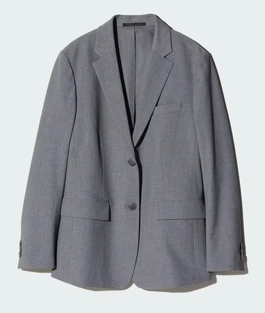 Uniqlo Blazer Grau Gr. XXL