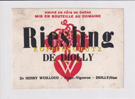 Etikette für Wein - Riesling de Diolly /bd
