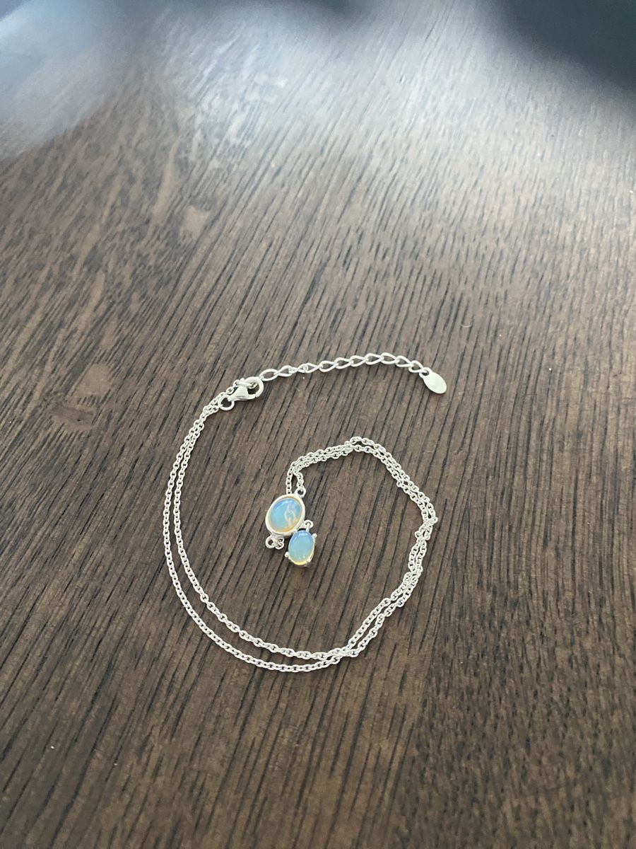Ketten: Opal Collier in Sterlingsilber – Neu (gemäss Beschreibung) aus Luzern von S.Kern01 1