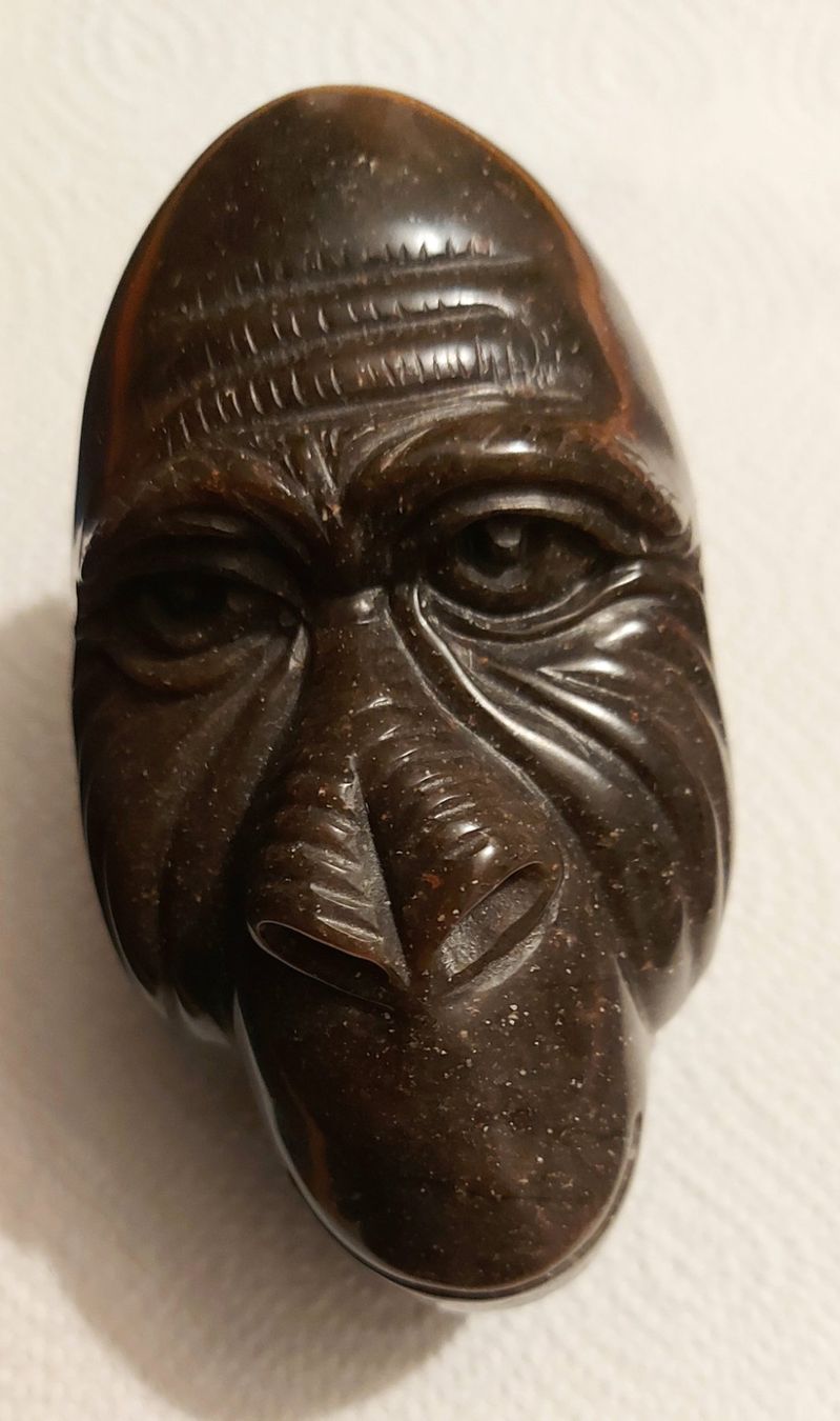 Skulpturen & Statuen: Gorilla- Kopf aus Stein – Neu (gemäss Beschreibung) aus Weidling von natebutz 1