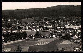 AK Zofingen, Ortsansicht mit Kirche und Feldern