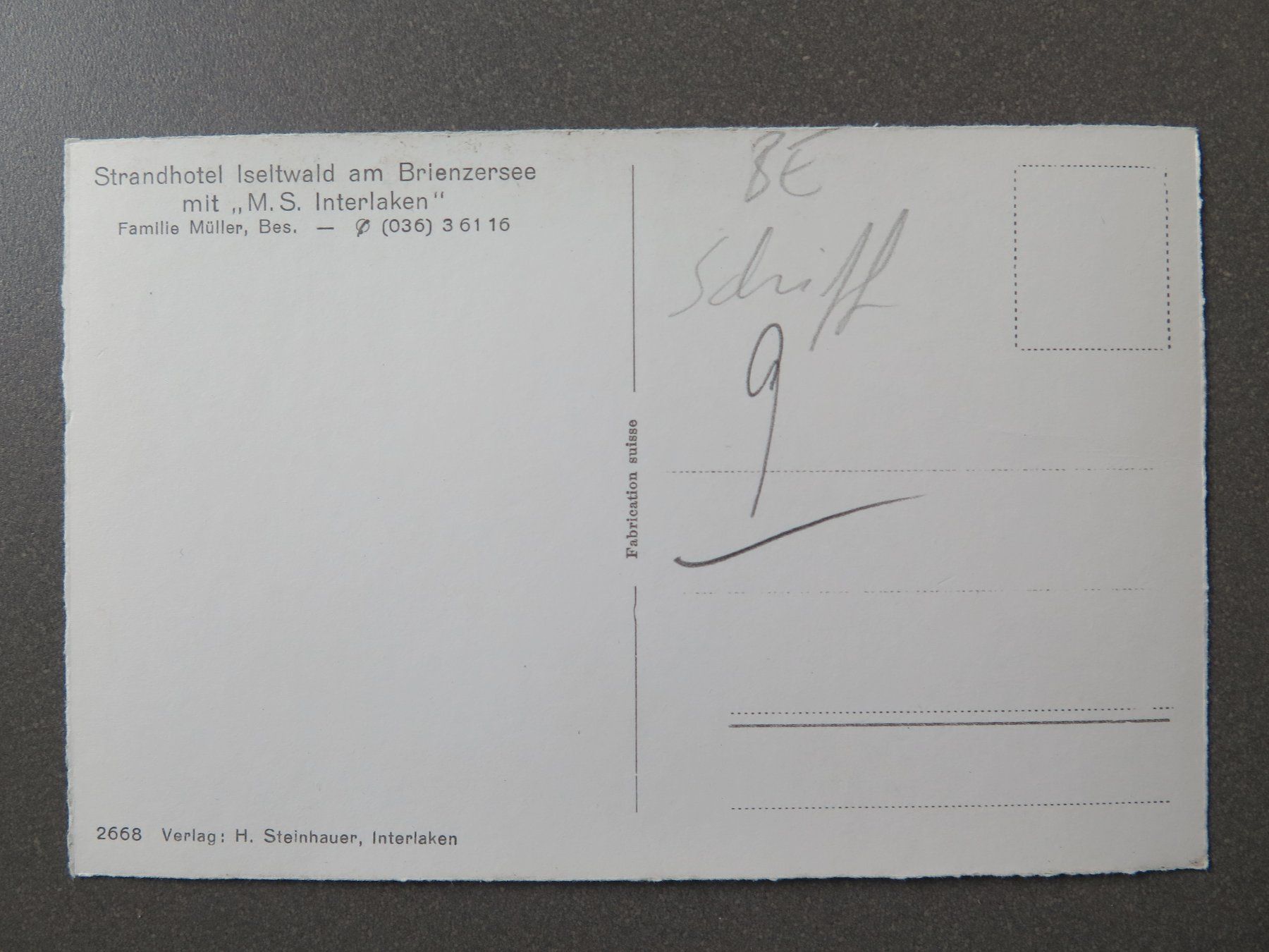 Cartes postales: ISELTWALD – D'occasion à Wittenbach par lipasal 1