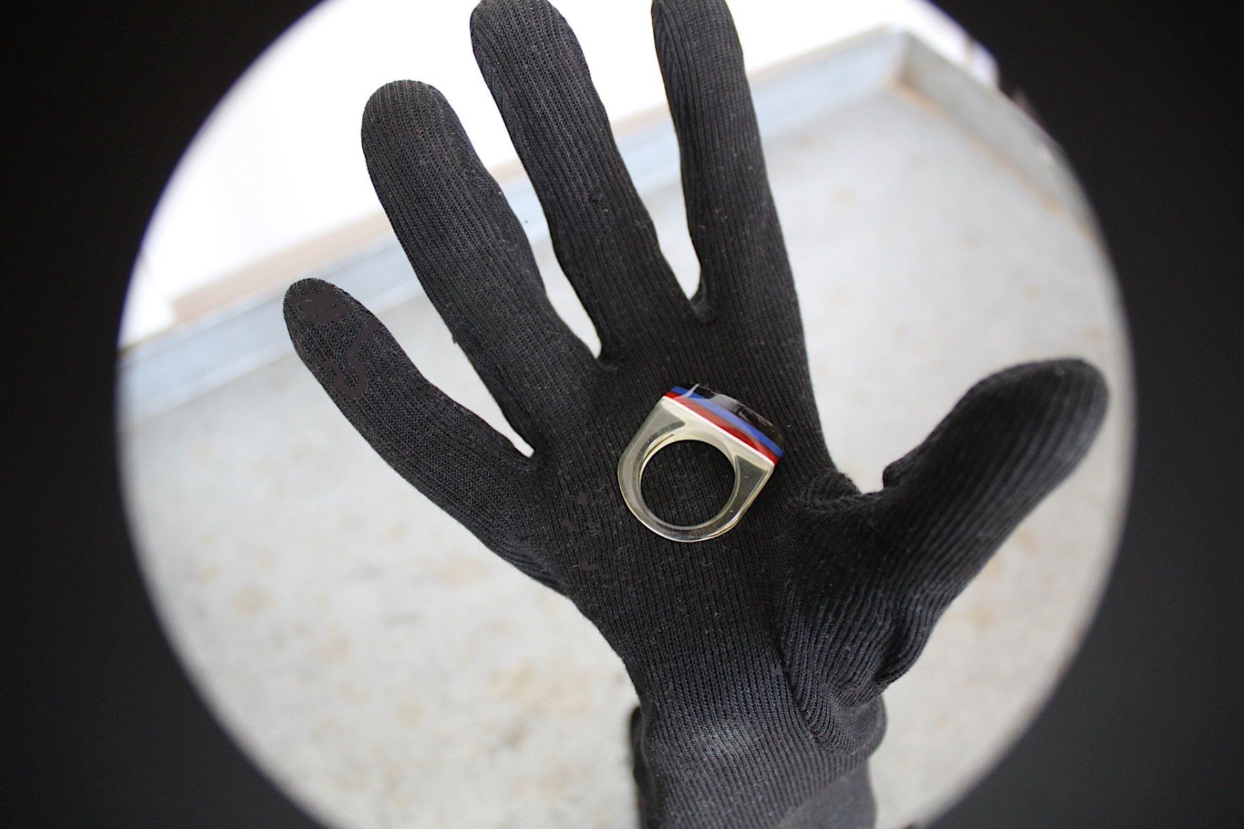 Anelli: Kunststoff Ring Gr. 54 - 17.3 mm – Usato da Locarno venduto da madame-tus-sauds 1