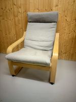 IKEA Poäng Sessel - Helles Holz & Gestepptes Polster - Top 