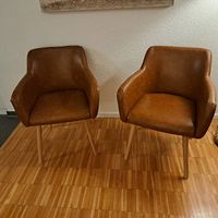 Stühle (Kunstleder Cognac)