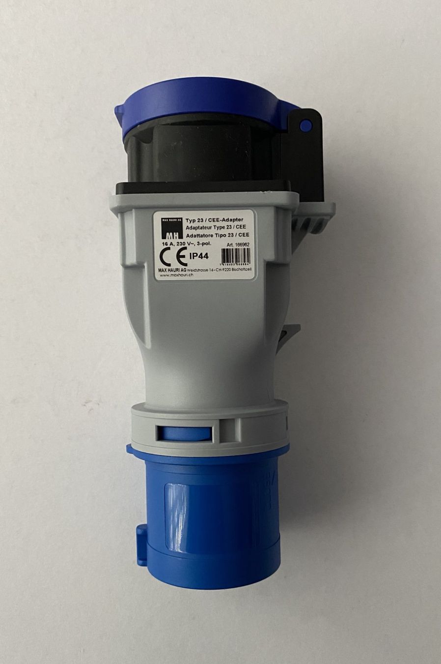 Stecker: Übergangsstecker Stecker CEE 16A/Typ 23 blau 230V IP44/IP55 – Neu und originalverpackt aus Flums von Atutto 4