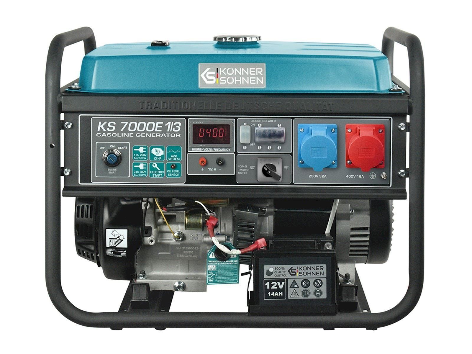Generatori di corrente: K&S KS 7000E 1/3 Benzin-Generator 5.5kW – Nuovo e nell'imballaggio originale da Bottighofen venduto da zaap
