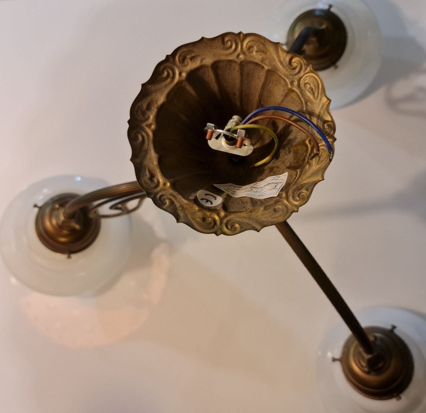 Lampadari & plafoniere: Dreiflammige Deckenlampe aus Messing – Nuovo (secondo la descrizione) da Pfungen venduto da Fastback66 4