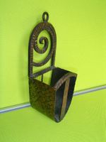 Art Deco schmiedeisener Kleiderbürsten Wandhalter